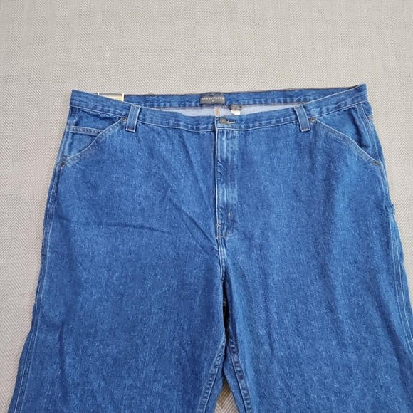 Saddlebred Big & Tall Carpenter Jeans Men's 52x32 Medium Wash Style 8958 NWT - Picture 15 of 16